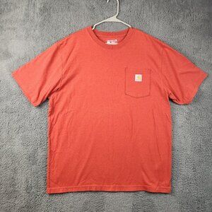 Carhartt Short Sleeve Loose Fit Workwear Men's Large Original Pocket T-Shirt K87